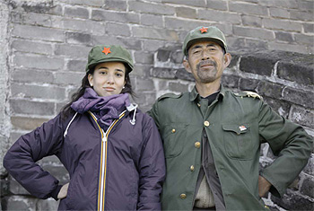 Pechino, Ottobre 2010, La grande Muraglia. Arianna Agresti, per chi non lo avesse capito, è a sinistra