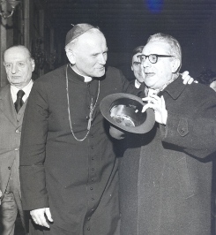 Brasca con il cardinale Wojtyla