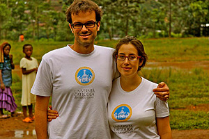 Simone Tagliapietra con Elena Arezzo in Congo