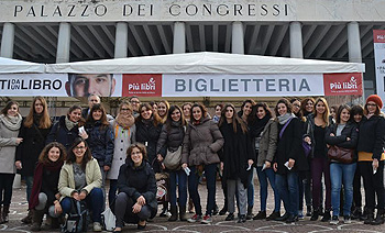 Il gruppo degli studenti a Roma