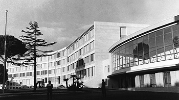 1961. Un'immagine d'epoca della nuova sede della facoltà di Medicina e Chirurgia