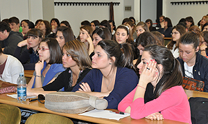 Gli studenti che hanno partecipato al seminario organizzato dalla facoltà di Economia di Piacenza