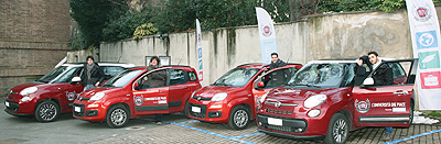 Le auto messe a disposizione degli studenti della Cattolica da "Fiat Likes U" per il car sharing gratuito