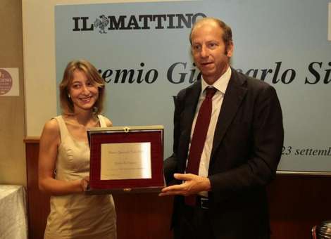 Giulia Destefanis riceve il Premio Siani 2010