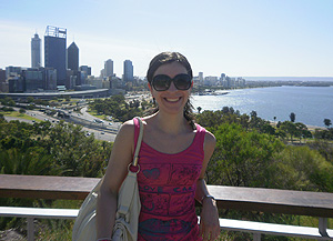Nicole Mora durante il suo Psp in Australia