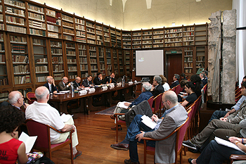 Un momento del seminario interdisciplinare in aula Negri da Oleggio a Milano