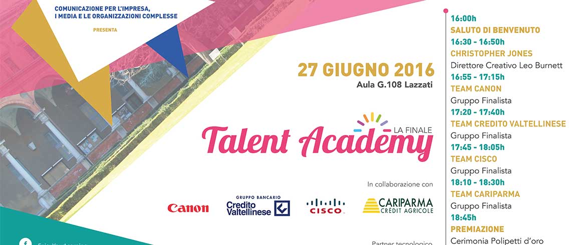 Talent Academy, sfida tra studenti
