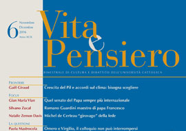 Copertina Vita e Pensiero n. 6/2016