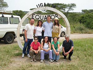 Elena De Marco con gli altri volontari e i responsabili della missione di Mambasa