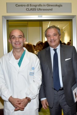 Il professor Scambia e il direttore del Gemelli Guizzardi