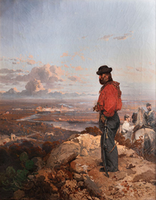 Datata 1861, la tela, realizzata ad un anno dalla vittoriosa campagna garibaldina nel sud d'Italia, appartiene all'ampia serie di dipinti dedicati da Gerolamo Induno all'esaltante epopea del condottiero, ripercorsa dall'artista, attento cronista dei fatti contemporanei, in numerosissime versioni, oscillanti tra lo scrupoloso resoconto bellico-cronachistico e la commossa rievocazione eroica. 