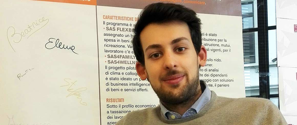 Federico, un lavoro in Sas grazie allo stage