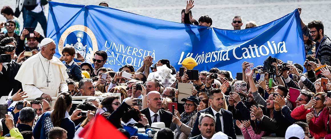 L’augurio del Papa per l’Ateneo