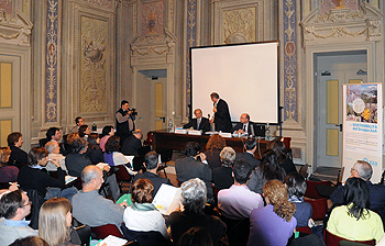 Un momento della presentazione in Sala della Gloria