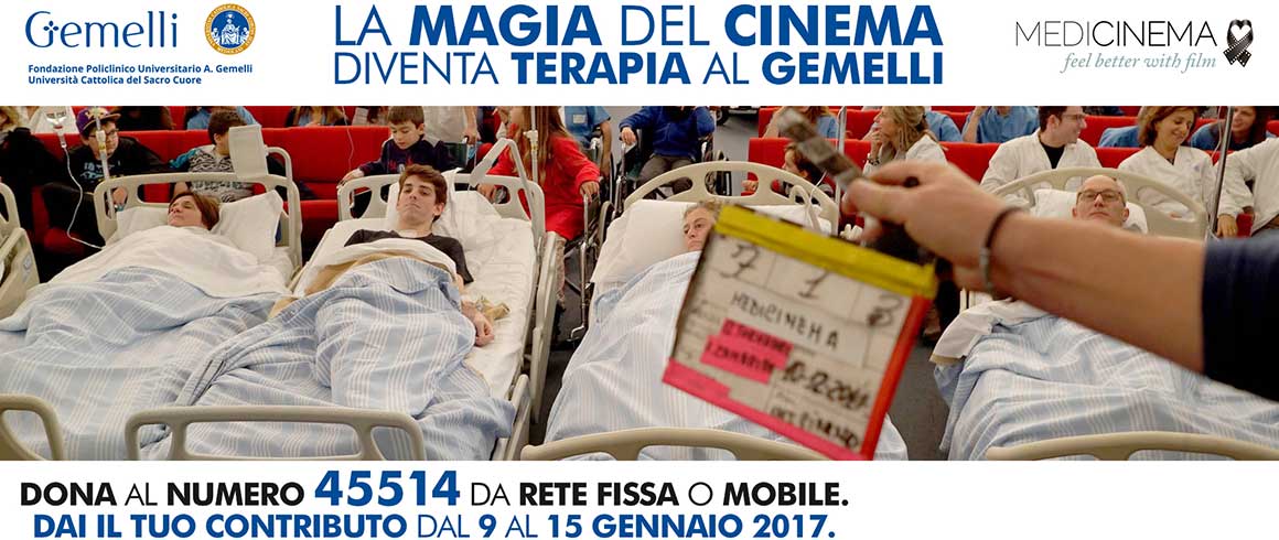 Il cinema in ospedale fa bene ai pazienti