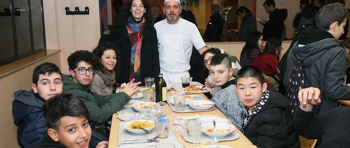 A pranzo con i ragazzi di Arquata