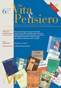 La copertina del numero 6 di Vita e Pensiero