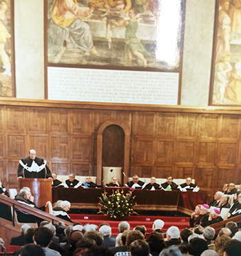 Giovanni Reale, prolusione inaugurazione anno accademico 1984-85. Milano, largo Gemelli, 7 dicembre 1984, aula magna dell'Universit&agrave; Cattolica