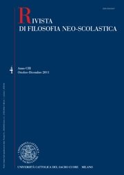 Copertina Rivista di Filosofia Neo-Scolastica