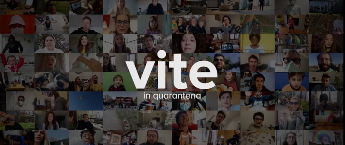 Vite in quarantena, video mosaico di quotidianità