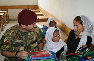 Un'immagine della scuola che sarà sostenuta dal progetto della Cattolica