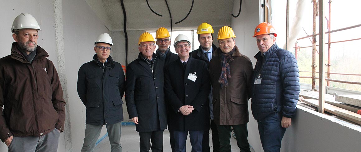 Nuovo campus, la visita del sindaco