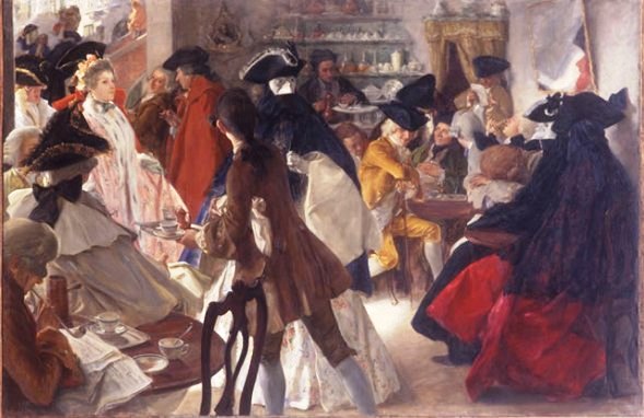 Vittorio Emanuele Bressanin (1860-1941) - "La bottega del caff&egrave;" (1897)