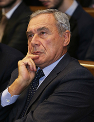 Il presidente del Senato Piero Grasso all'inaugurazione dell'anno accademico dell'Universit&agrave; Cattolica