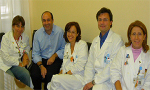 Lo staff che ha pubblicato la ricerca vincitrice. Il professor Ruggiero &egrave; il secondo da sinistra