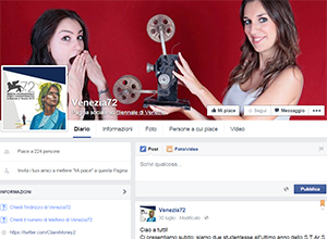 La pagina Facebook dello Stars su Venezia72