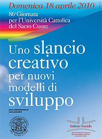 Il manifesto della 86esima Giornata per l'Università Cattolica del Sacro Cuore