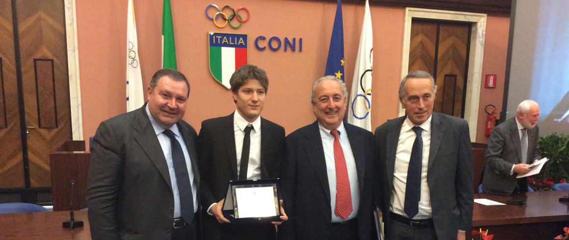 Coni, Malagò premia la tesi di Giacomo